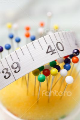 Tape measure &amp; needles