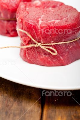 raw beef filet mignon