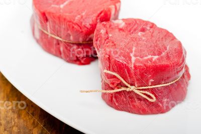 raw beef filet mignon
