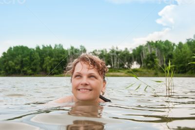 woman in water