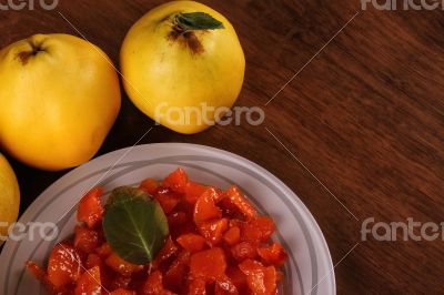 Quince Jam on the wood Quince Jam on the wood