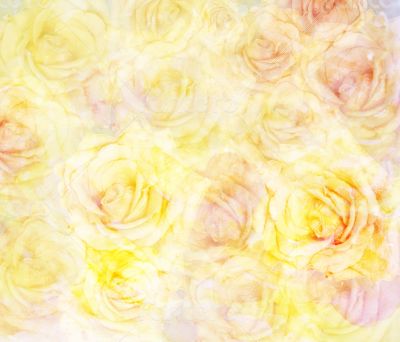 Scenic abstract floral background with roses