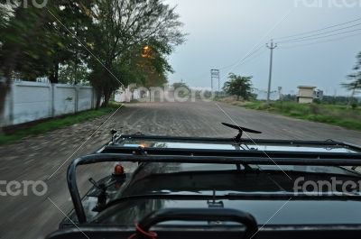 willys jeep bonnet view