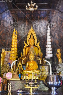 Buddha statue in chapel