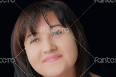 Woman with blue eyes Woman with blue eyes