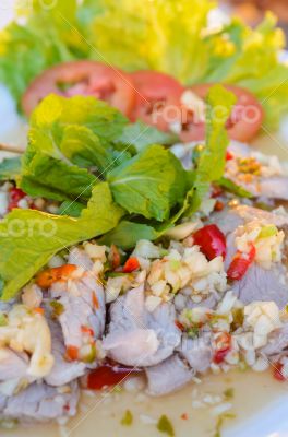 Boiled pork soak lemonade