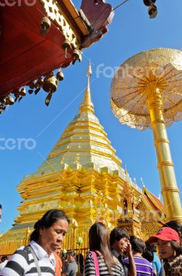 End of Buddhist Lent Day at Phra That Doi Suthep temple