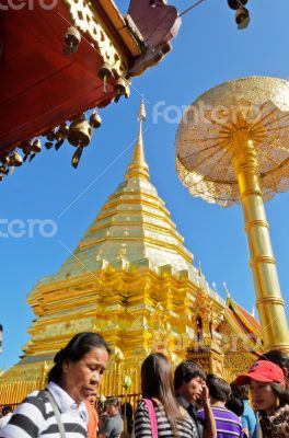 End of Buddhist Lent Day at Phra That Doi Suthep temple End of Buddhist Lent Day at Phra That Doi Suthep temple