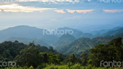 Sunrise at Doi Ang Khang in Chiang Mai province of Thailand