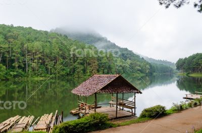 Pang Ung, Beautiful forest lake in the morning
