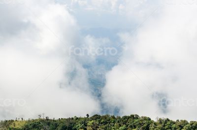 High angle view of the sky and clouds. High angle view of the sky and clouds.