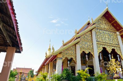Chapel of Wat Phra That Haripunchai temple Chapel of Wat Phra That Haripunchai temple