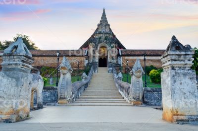 Front Wat Phra That Lampang Luang temple