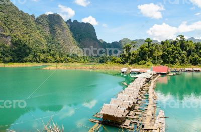 Bamboo floating resort