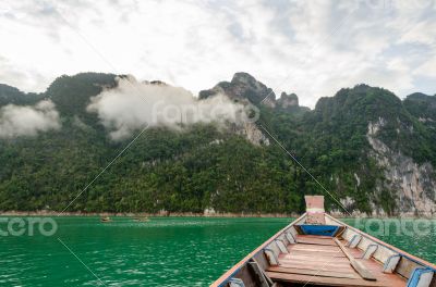 Travel in the lake.