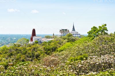 Pagoda on mountain in Phra Nakhon Khiri temple