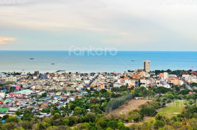 Beautiful landscaped of Hua Hin city