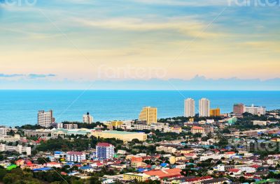 Beautiful landscaped of Hua Hin city