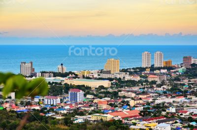 Beautiful landscaped of Hua Hin city