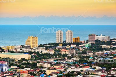 Beautiful landscaped of Hua Hin city