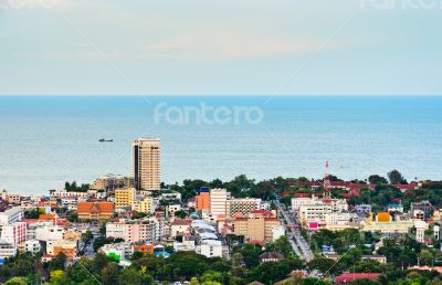 Beautiful landscaped of Hua Hin city