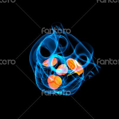 3d render Heart valve