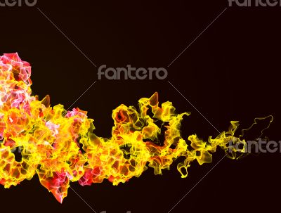 Yellow fire background