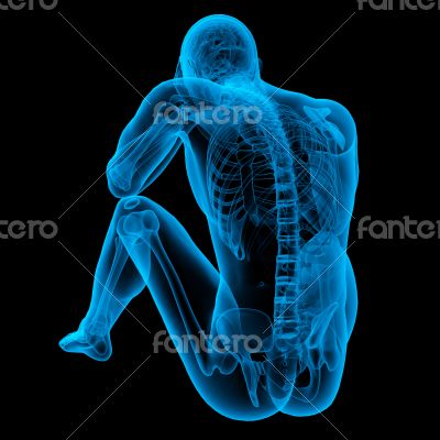 3d render of the of the man 