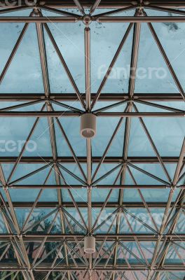 Building shot from underneath, vertical.