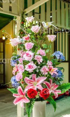 Colorful Artificial Flower Arrangement