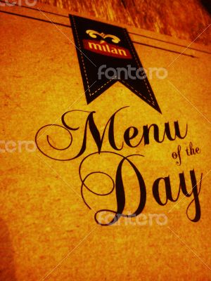Menu of the Day