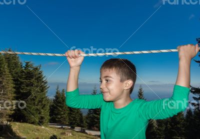  child climbing