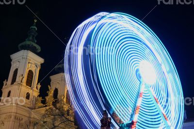 Shot of Ferris wheel