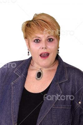 Mature Woman Body Language - Surprised Mature Woman Body Language - Surprised