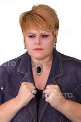Mature Woman Body Language - Frustrated Mature Woman Body Language - Frustrated