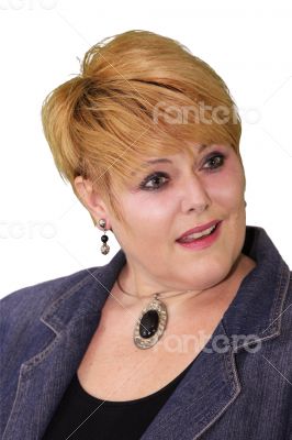 Mature Woman Body Language - Fixated Surprised Mature Woman Body Language - Fixated Surprised