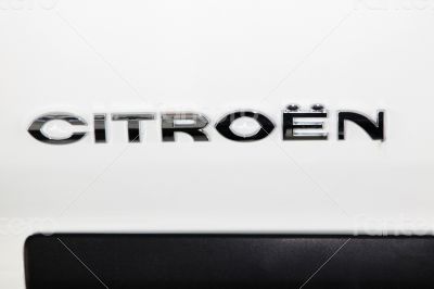  Silver Citroën Name Badge