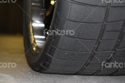 Custom Car Wide Wheel Tire Base