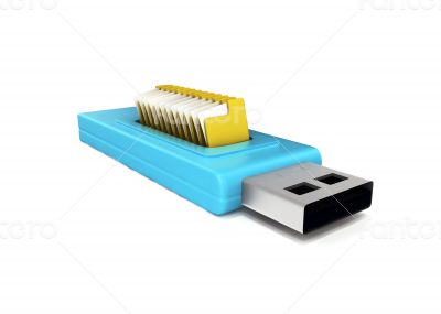 3d usb drive that contains data folders