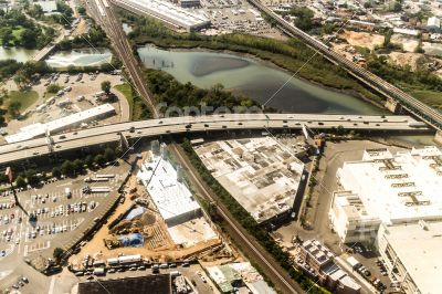 Aerial view of Queens Borough, New York