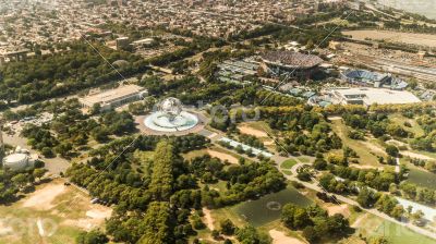 Aerial view of Queens Borough, New York