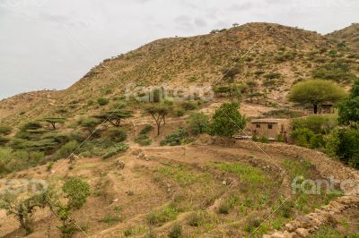 The steep mountains of Hararge region