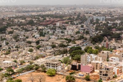 Aerial view of Dakar