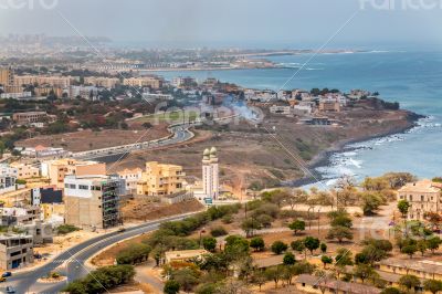 Aerial view of Dakar