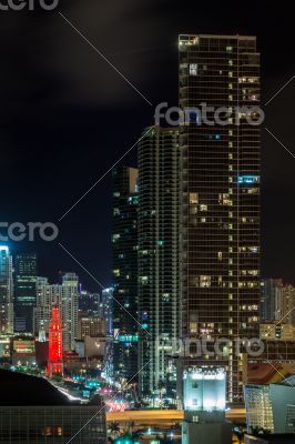 Aerial view of Miami Downtown