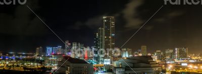 Aerial view of Miami Downtown