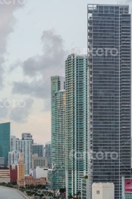 Aerial view of Miami Downtown