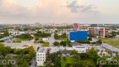 Aerial view of Miami Downtown