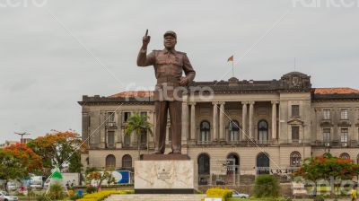 Statue of Samora Moisés Machel at Independence  Square