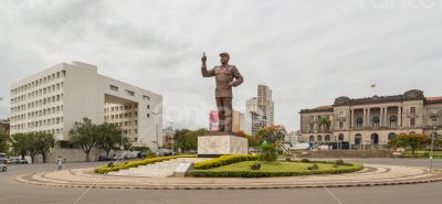 Statue of Samora Moisés Machel at Independence  Square